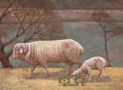 刘仁杰 1994年 羊 100×74cm